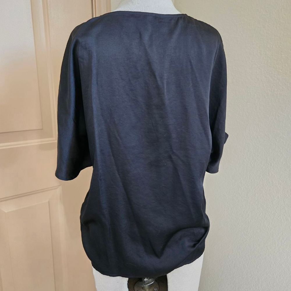 Kal Rieman Black Tie Front Top Size S - Picture 3 of 6